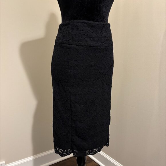 EXPRESS | Black Lace Pencil Skirt | Size 4 - Picture 2 of 8